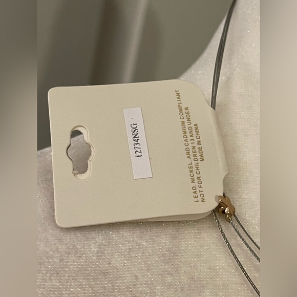 NWT Jade & Jasper 3 Tier Wire necklace-Multiple miniature cross shaped accents* - Picture 7 of 7